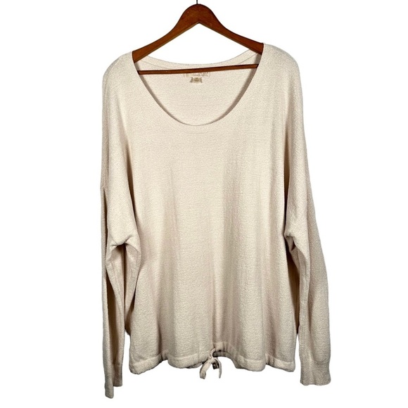 BAREFOOT DREAMS Cozychic Ultra Lite Slouchy Long Sleeve Pullover in faded rose - Picture 12 of 14